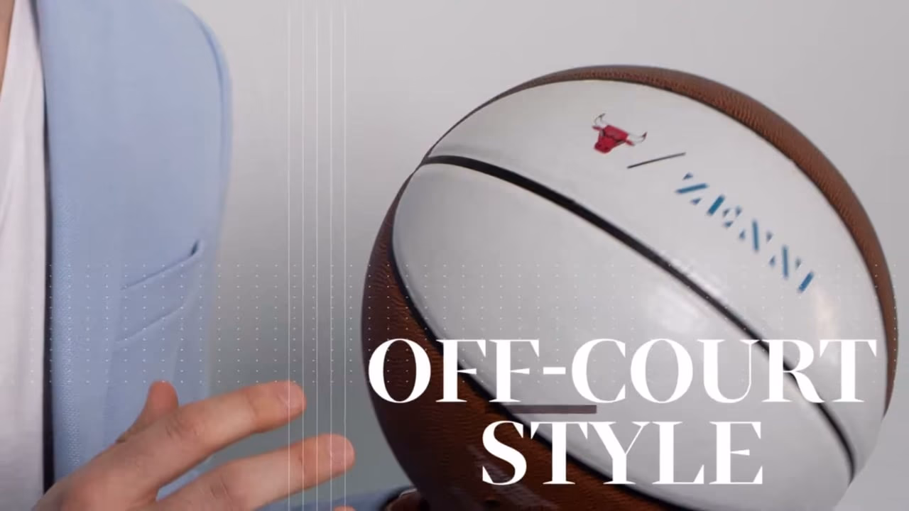 A Zenni-and-Bulls co-branded basketball with the Off-Court Style title